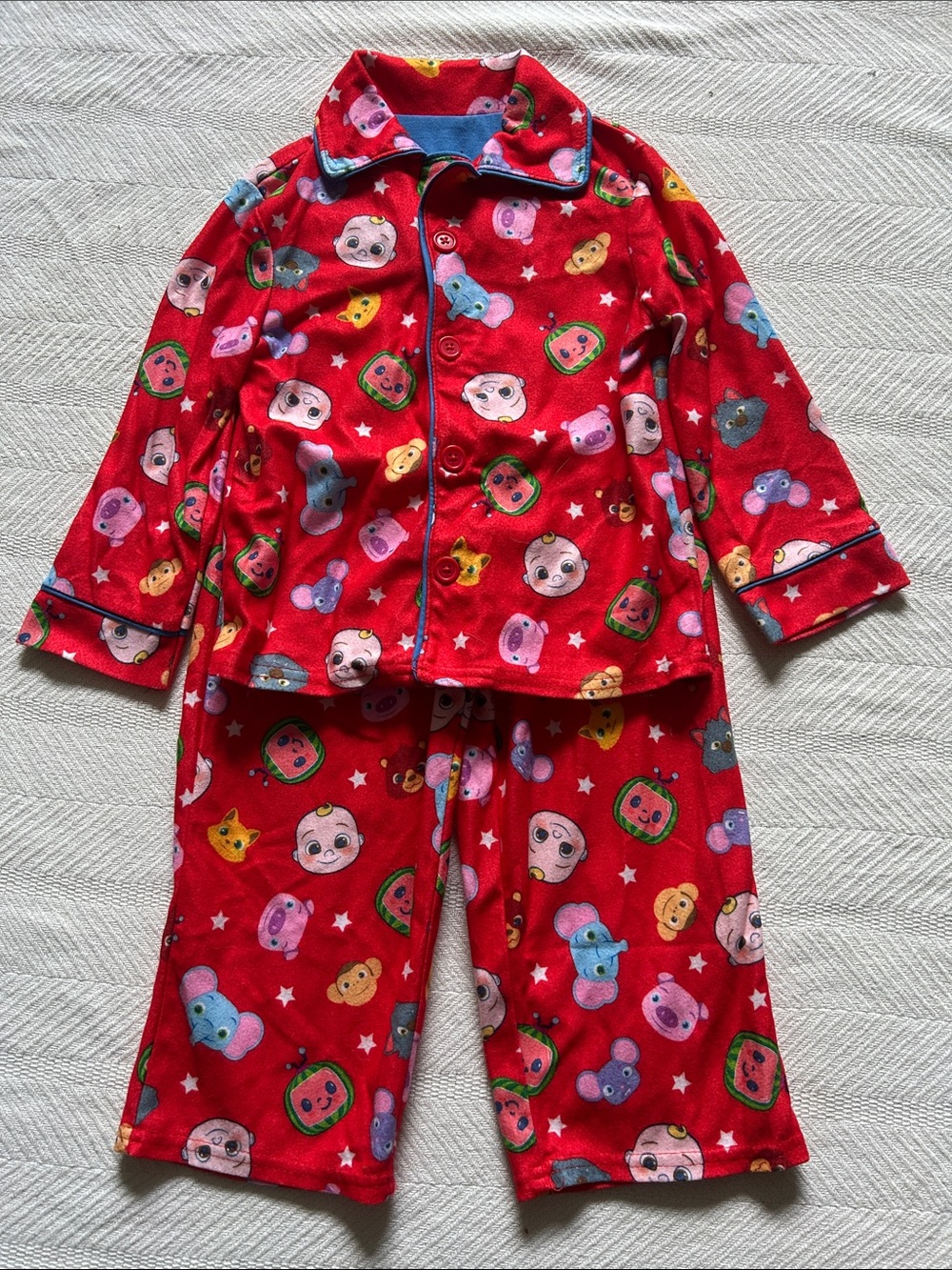 CocoMelon Fleece Pajama Set - Cozy Two-Piece Sleepwear